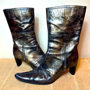 ZITA MARIA zipper pocket boots